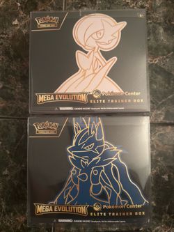 Mega Lucario and Mega Gardevoir