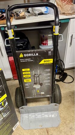 Gorilla 800 lbs. Capacity Convertible Steel Hand Truck dolly / carreta para carga