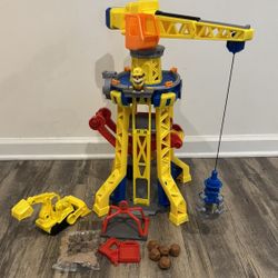 Rubble Construction Tower With Sounds And Kinetic Sand & Accessories