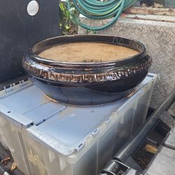 Large Glazed Ceramic Bonsai Pot