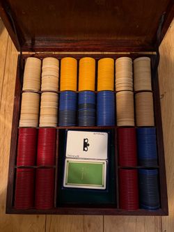 Pocker chip Mid Century caddies