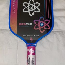 Brand New!  Pickleball Paddle - Proton Project Flamingo Elongated 15mm | Typically $280 