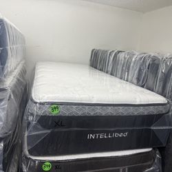 TWIN XL INTELLIBED MATTRESS & BOX SPRING BED SET