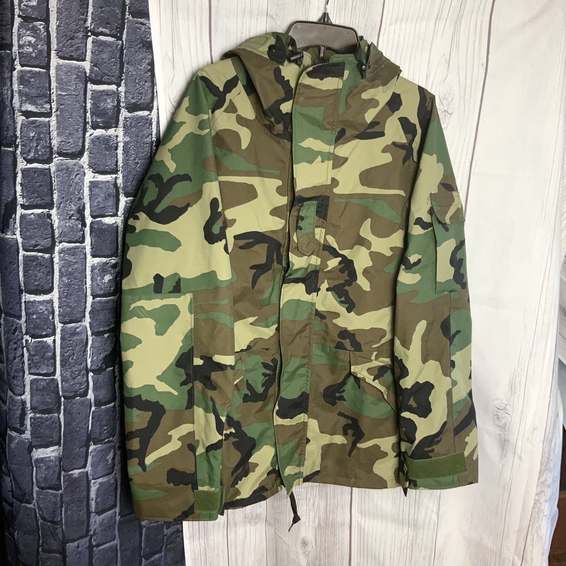 Camouflage Cold Weather Military Parka Men L