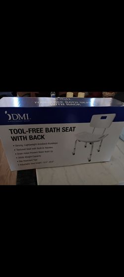 Bathtub seat with back