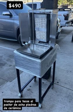 trompo para tacos al pastor de ocho piedras de cerámica