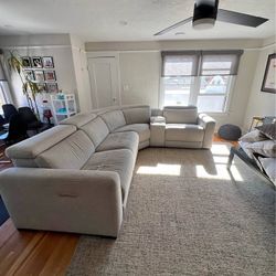 Living Spaces power sectional