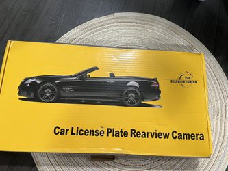Car license plate rearview camera