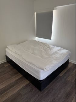 Queen Size Bed Frame with Storage