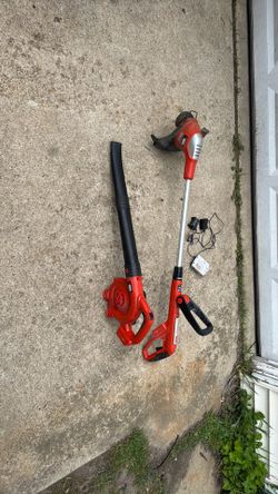 20V Black and Decker Grass Trimmer and Sweeper