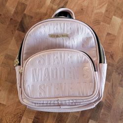 Mini Steve Madden Pink Backpack Bag 