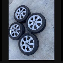 4 X 195/55r16 4x100 4x3.94 Mini Cooper Stock Rims Wheels with Tires!!