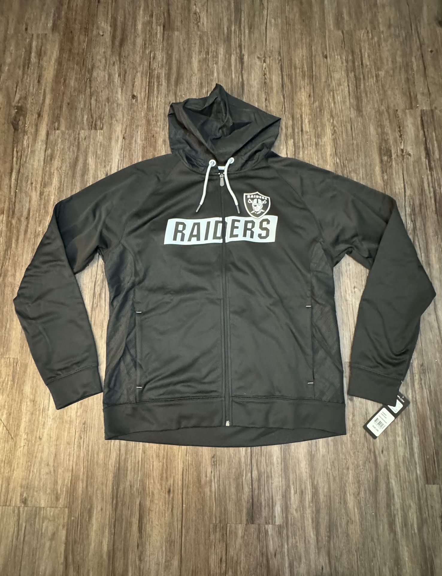 Raiders Track Jacket With Hoodie Large