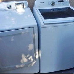 SAMSUNG SET WASHER AND ELECTRIC DRYER WORKING PERFECT 