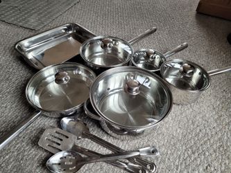 New stainless steel cookware set