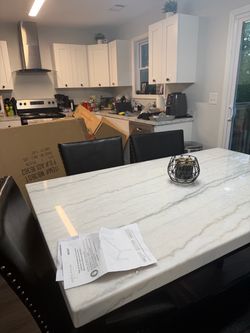 Marble Top Dining Table
