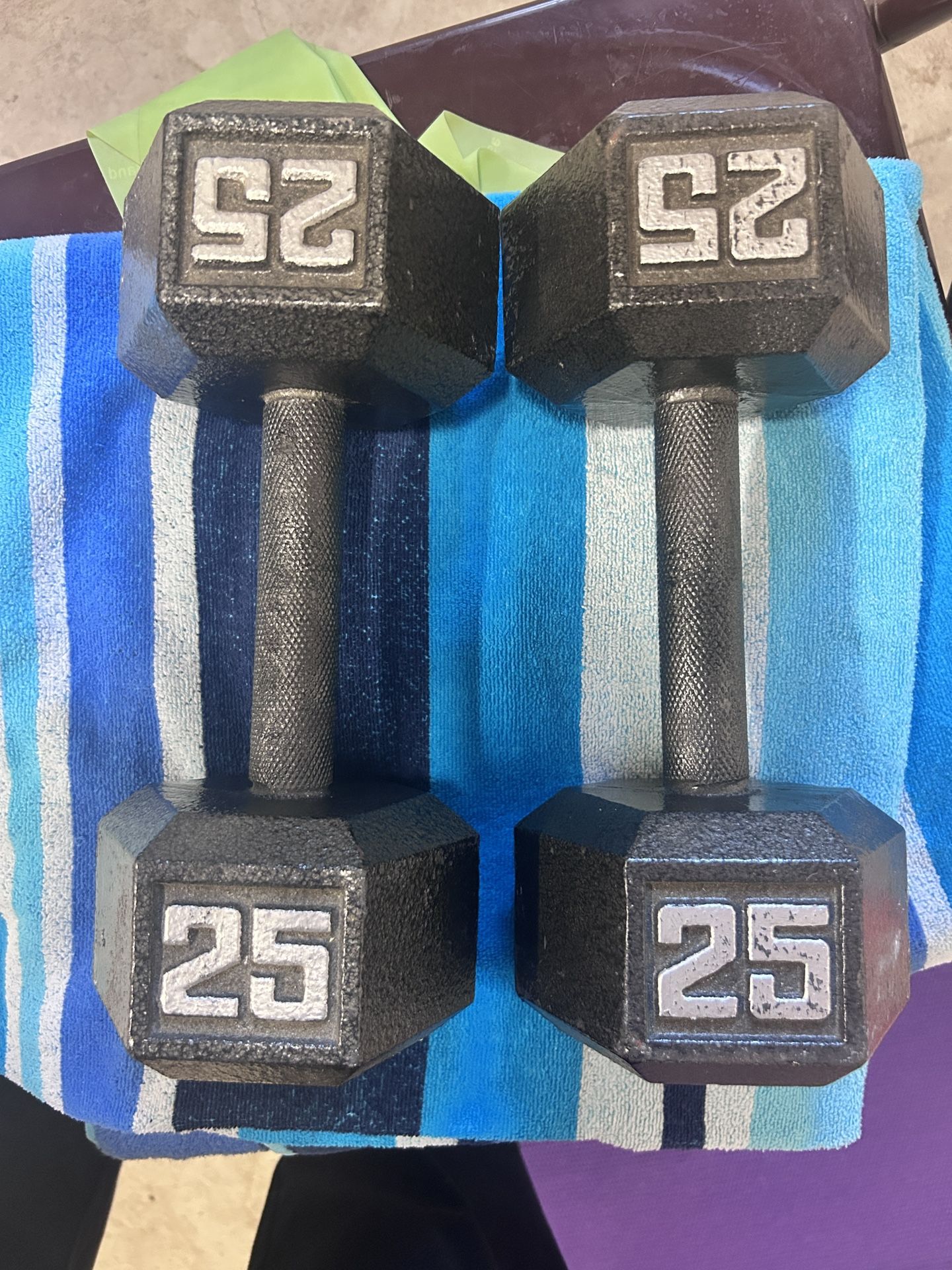 25 Pound Dumbells