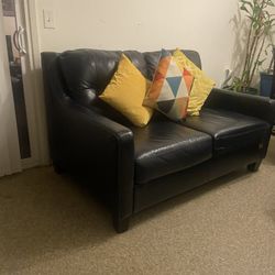 Black Leather Couch