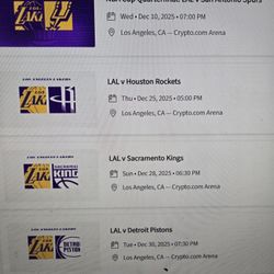 Front Row Style Seats 2 Lakers Tickets PRICES ARE BELOW