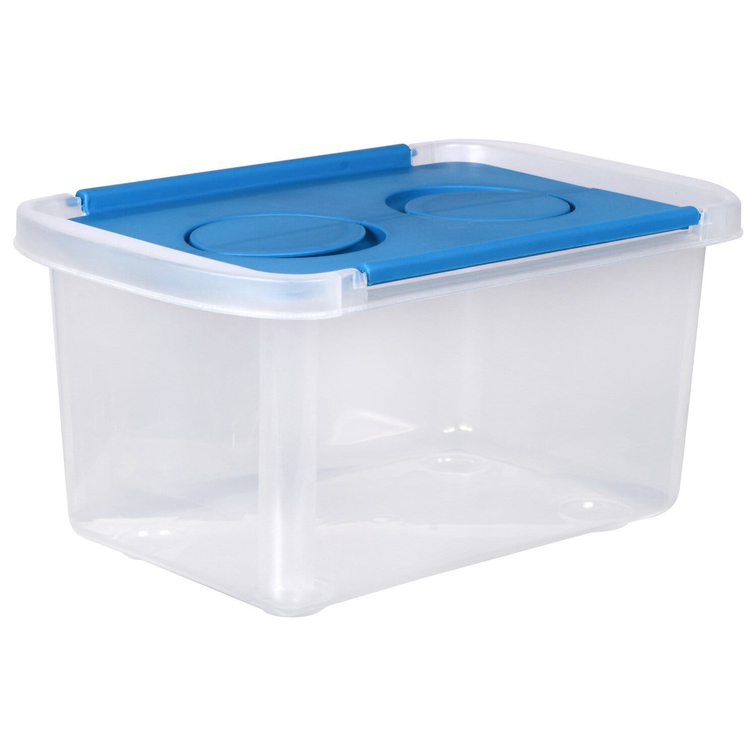 Clear Plastic Storage Boxes with SplitHinged Lids, 9x6x4 in. for Sale