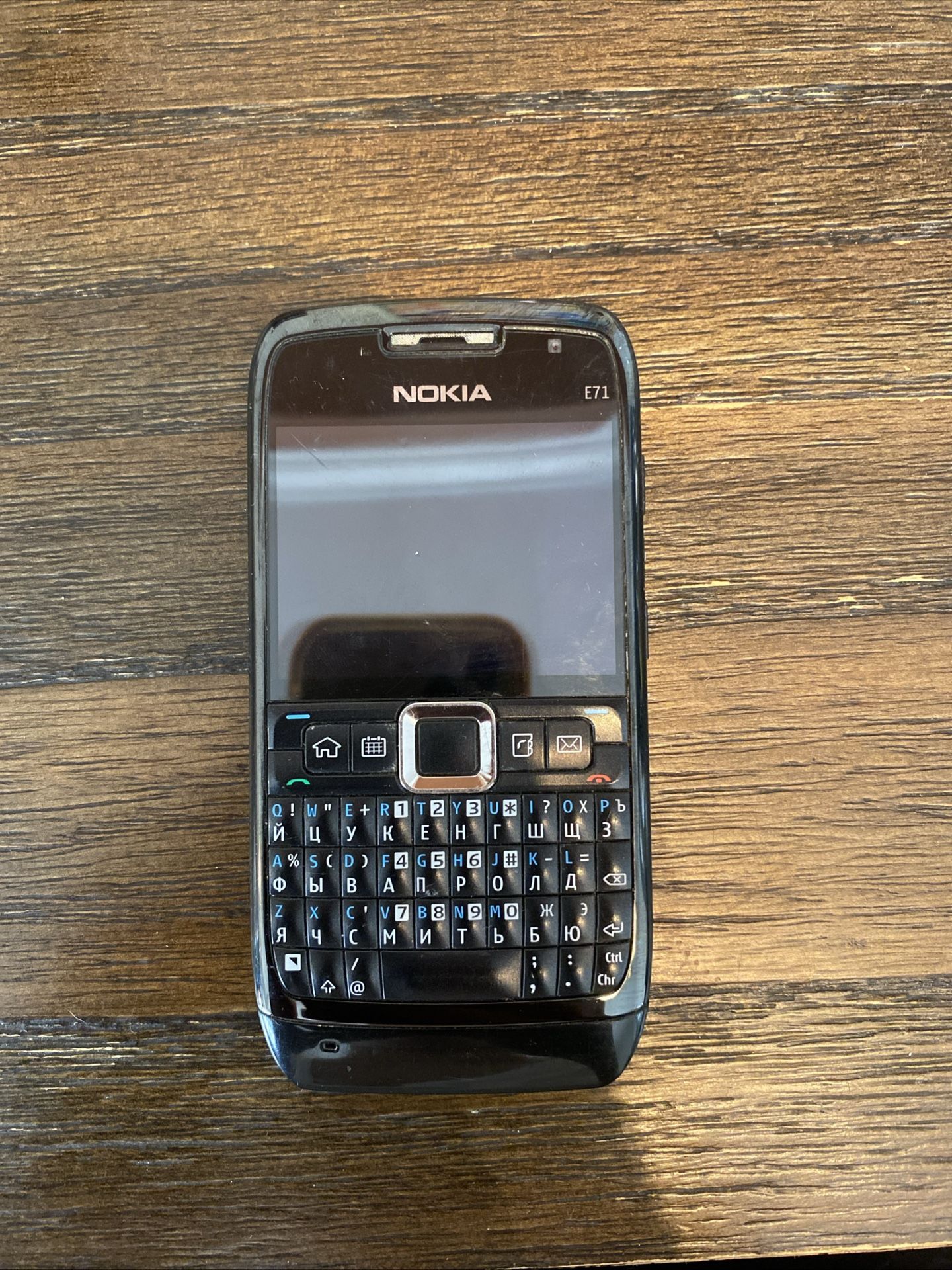 Original Nokia E71  QWERTY 3G WIFI GPS Camera Good Mobile W Bulgarian Alphabet
