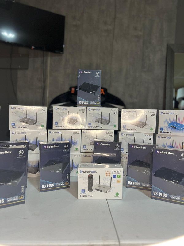 SuperBOX Super box S6 Models Max, Pro, Ultra, Supreme & Vsee Models V3 plus Vsee Elite ultra 8 wholesale available