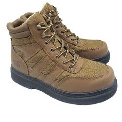 CHOTA Felt Bottom Tan Wading Boots  'WW450'  Mens Size US 8 M Mid Fishing Shoes