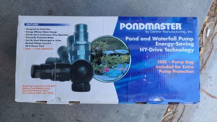Danner Pondmaster HY-Drive 6600 GPH Pond & Waterfall Pump #20230