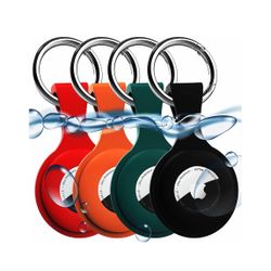 4 Pack AirTag Holder with Anti-Lost Keychain, Protective Air Tag, Item Finders,