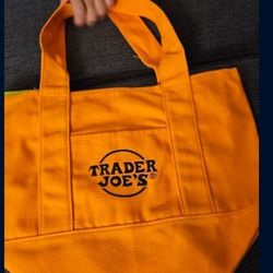 New Orange Trader Joe's Tote Bag