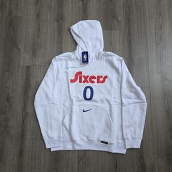 Nike Philadelphia 76ers Tyrese Maxey City Edition Hoodie Mens Size Large