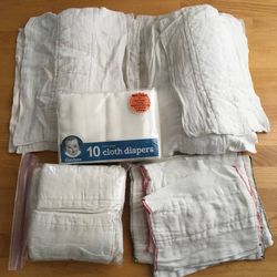 Large Lot 42 Cloth Diapers