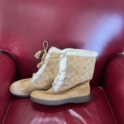 Coach Leather Boots $28