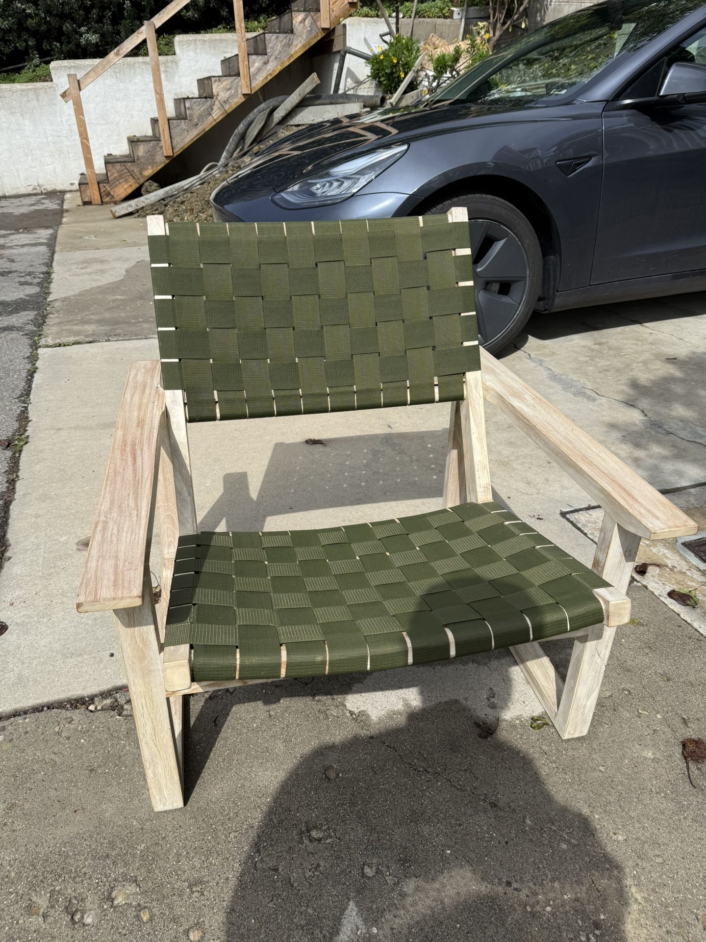 Wooden & Woven Chair