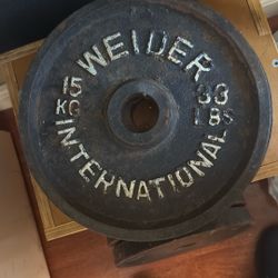 A Pair Of 33lb Weight Plates