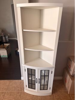 Corner Storage Bookcase $80!