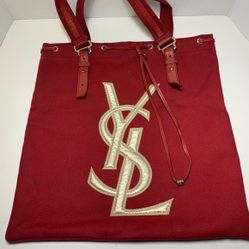 Vintage Kahala Red Canvas Tote