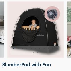 Slumber pod with fan