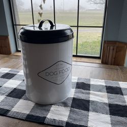 Dog Treat Or Food Bin Storage Metal Container 