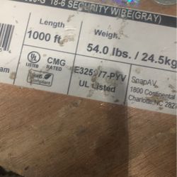 800’ 18/6 Low Voltage Security Wire