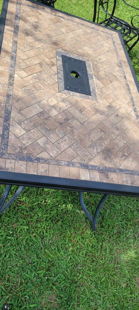 Tile Patio Table Very Heavy Table