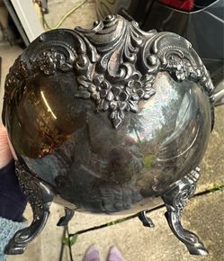 Silver bowl dish