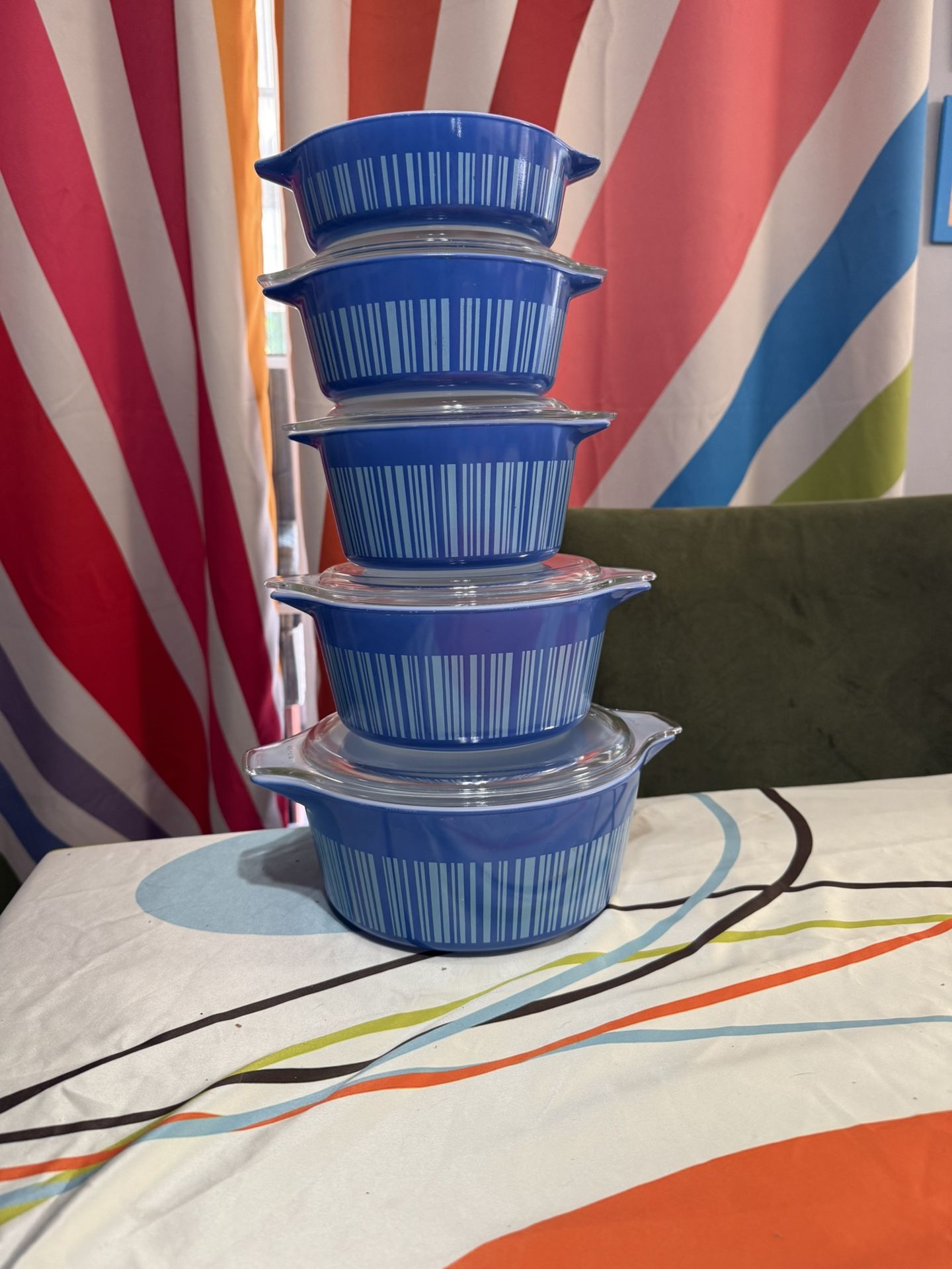 1966 Vintage Pyrex Barcodes 271-275