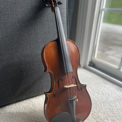 Original Joseph Franz Enders 4/4 Violin: Bonmusica Shoulder Rest And Used Case Included