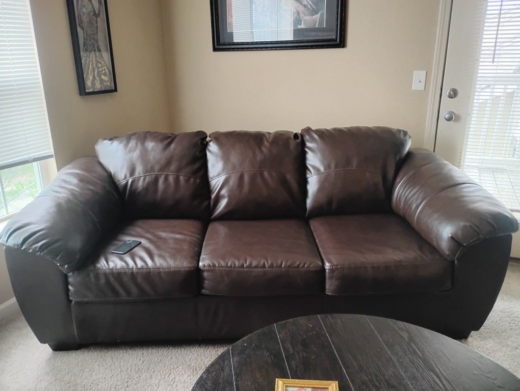 55 Inch Tv with remote/Stand $200, Sofa w/recliner/accent Chair $350. Take all $550