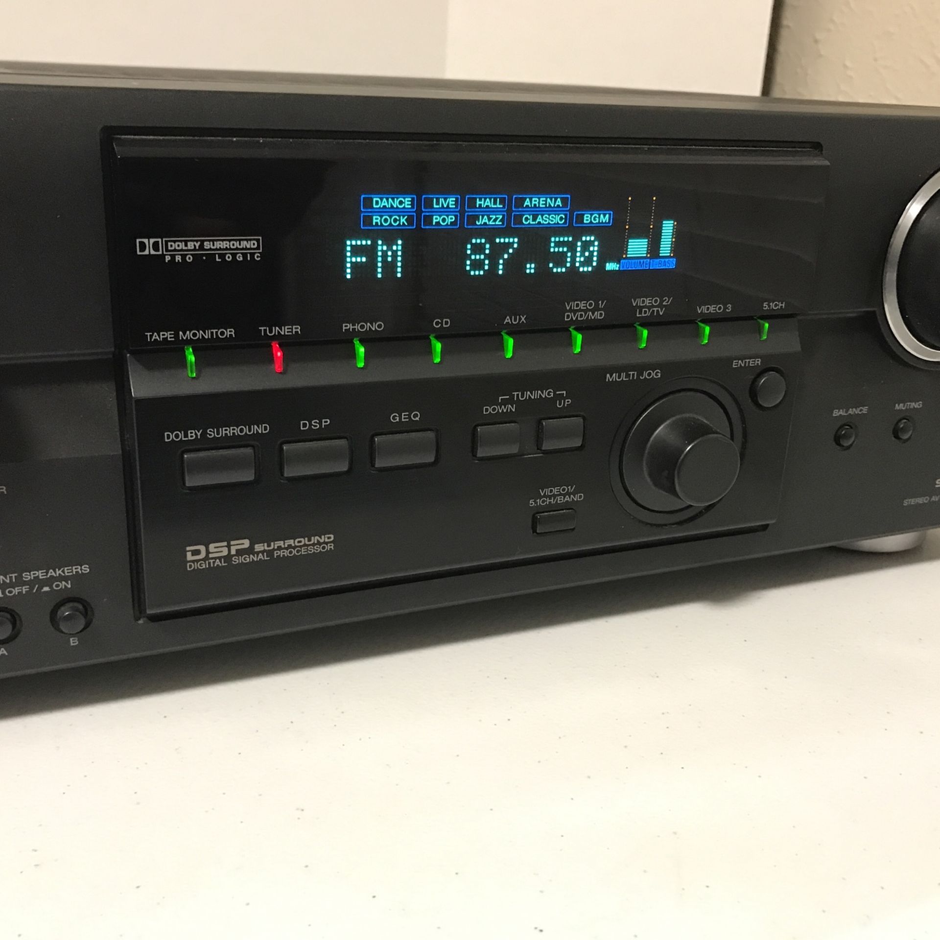 AIWA AV-D55 Super T-BASS Stereo AV Receiver Surround