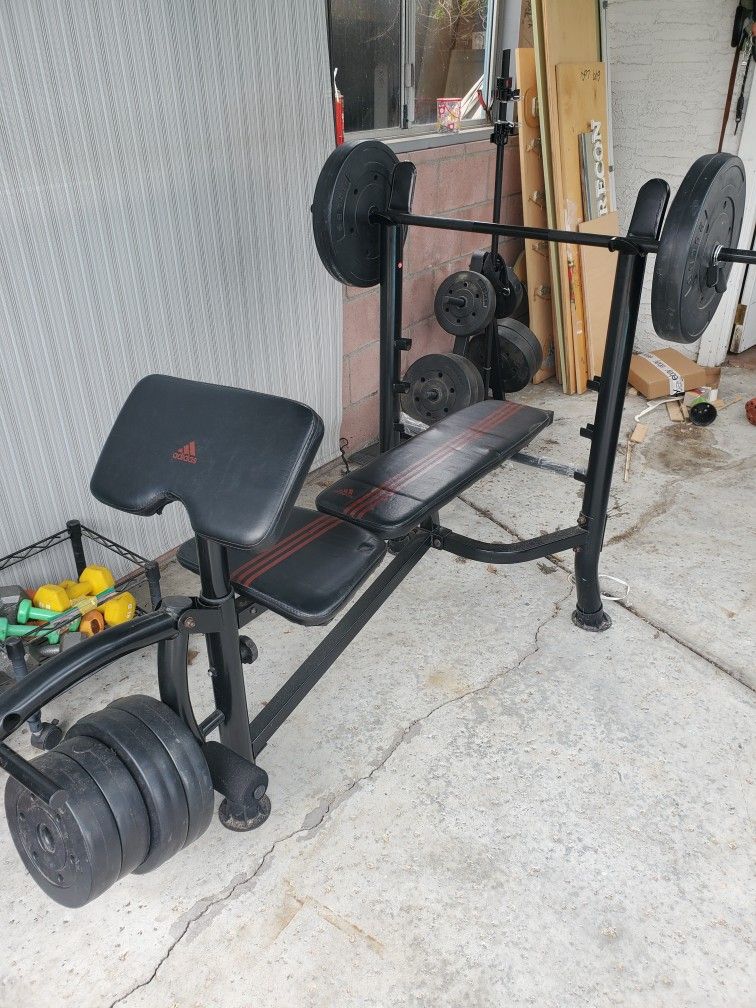 adidas bench and weights 