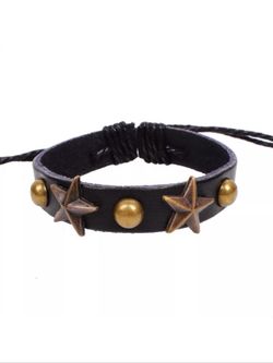 Leather style bracelet