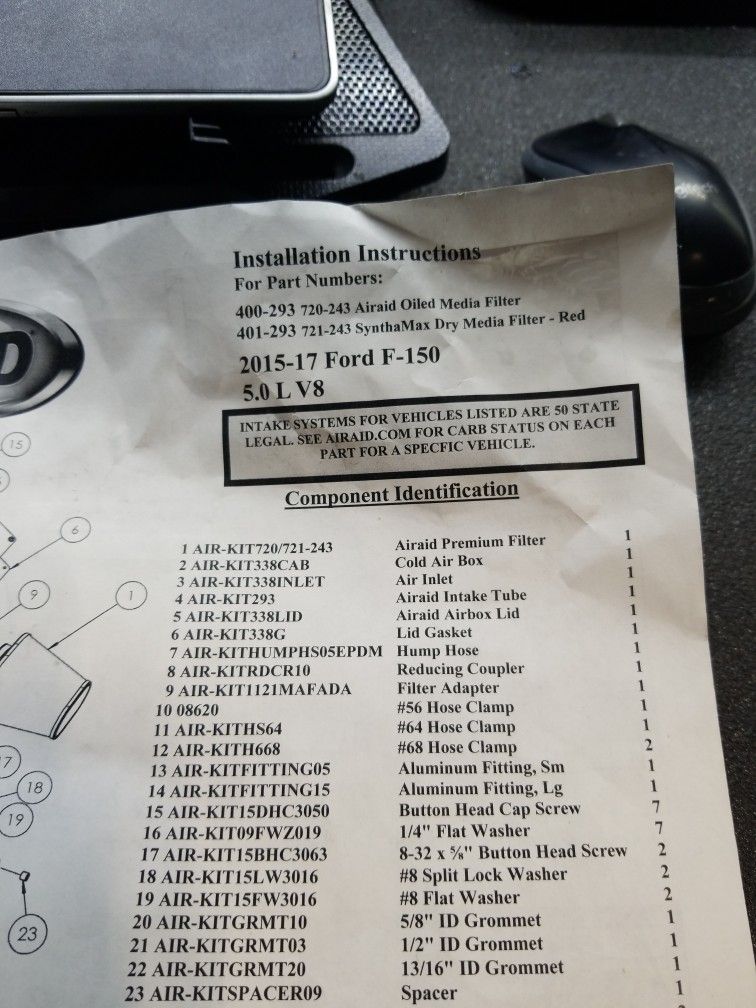 Ford F150 Cold Air