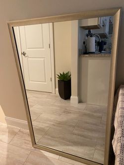 2 Large Framed Mirrors